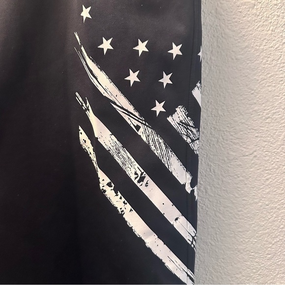 Gildan performance sweat pants black with American flag graphic mens size large - Picture 5 of 5